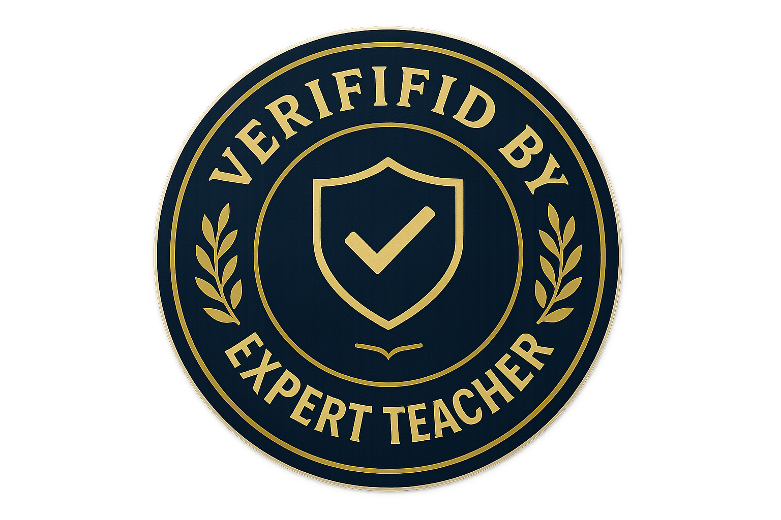 Verified by expert teacher sticker